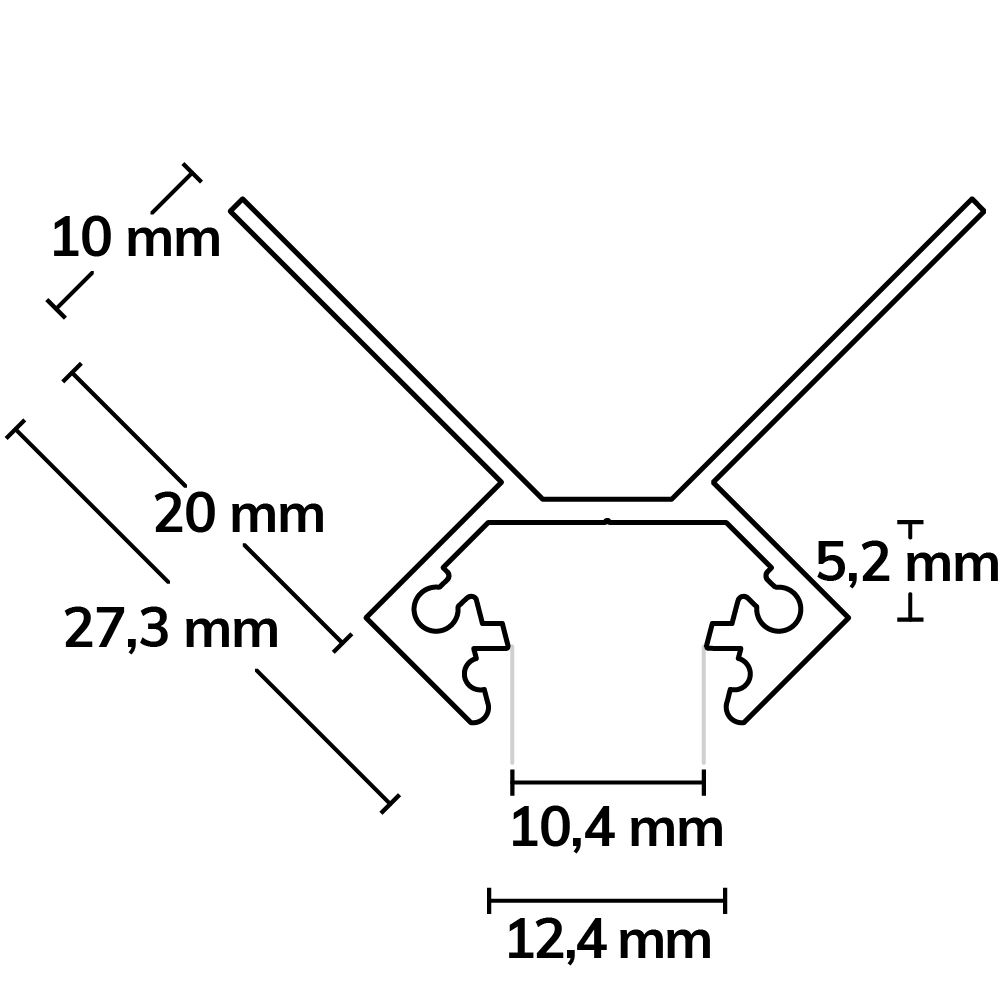 ISOLED LED Fliesenprofil Ausseneck, 250cm - 3