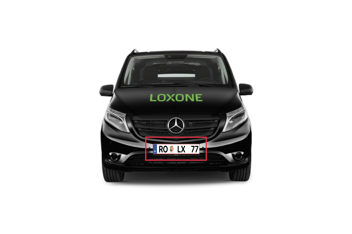 Loxone Kennzeichenhalter Österreich - 2