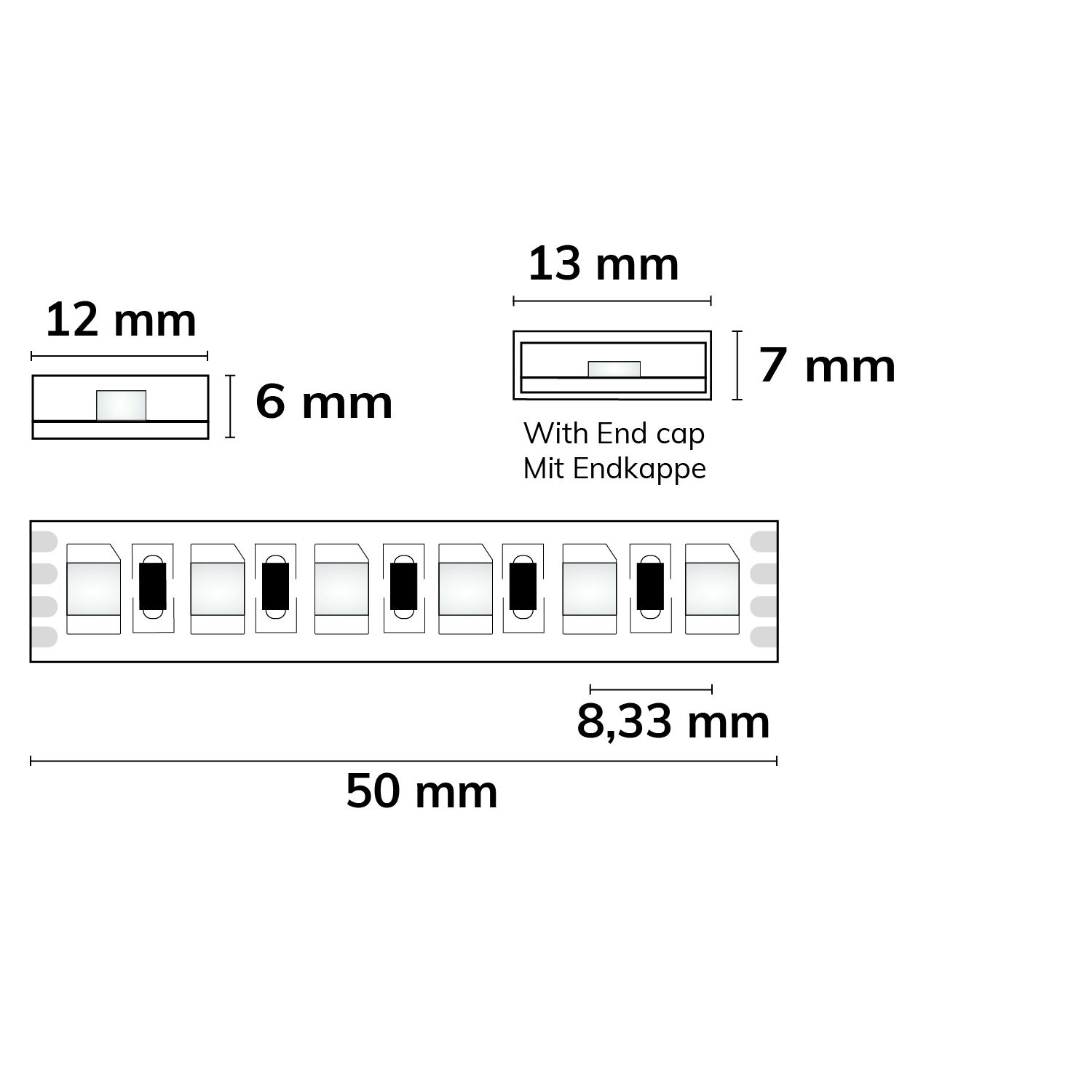 ISOLED LED AQUA RGB Linear Flexband, 24V DC, 12W, IP67, 10m Rolle, 120 LED/m - 3