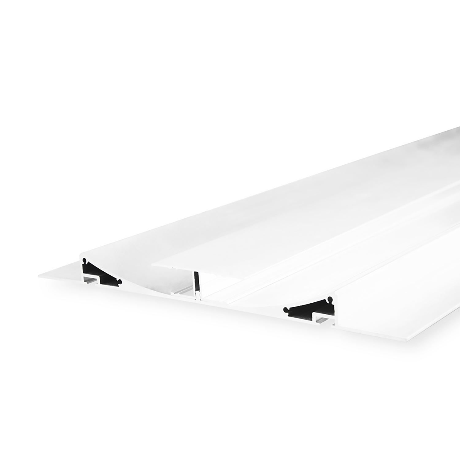 ISOLED LED Trockenbau-Leuchtenprofil Double Curve, weiß RAL 9010 200cm ISOLED LED Trockenbau-Leuchtenprofil Double Curve, weiß RAL 9010 200cm - 1