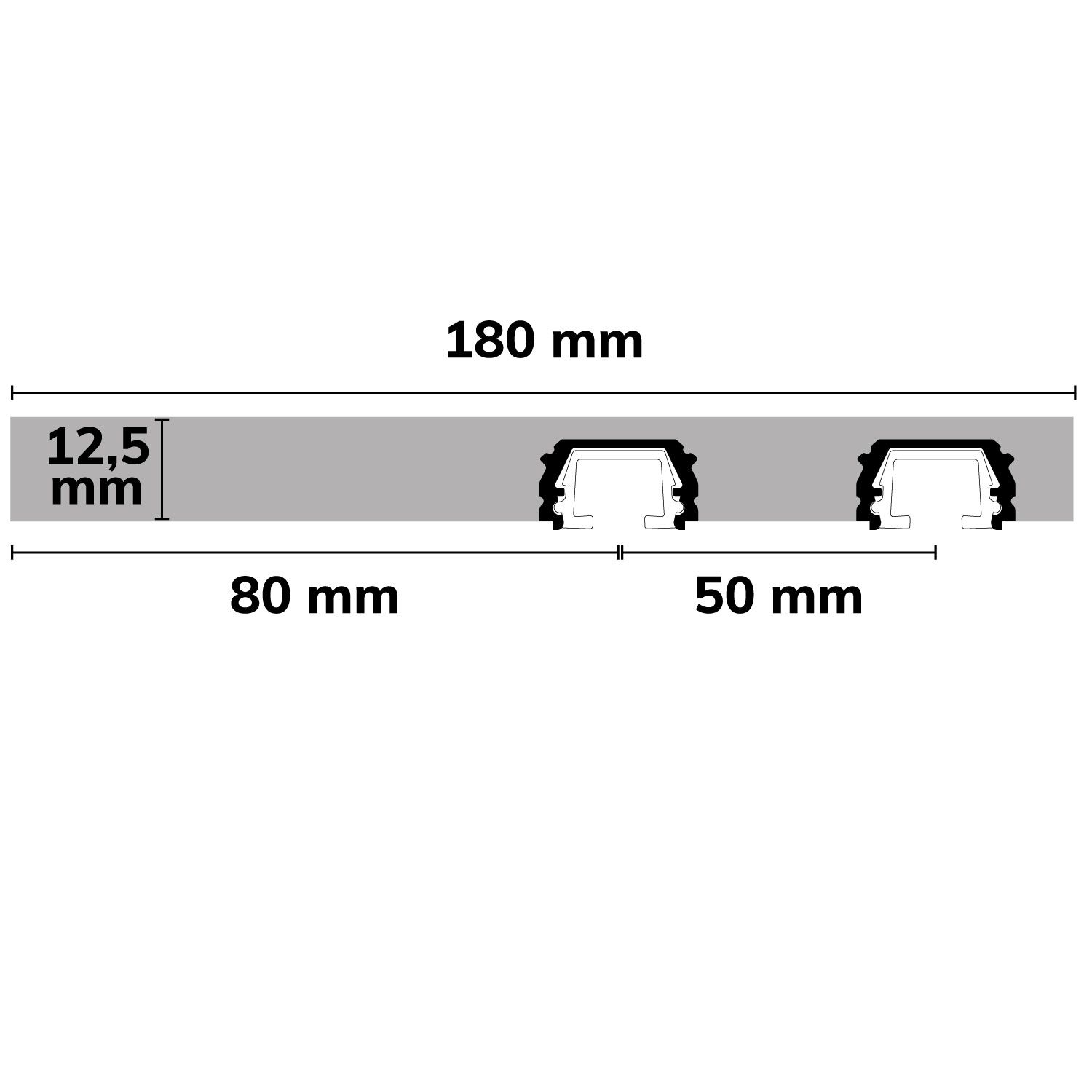 ISOLED Plaster 10 Double Gipskarton-Feuchtraumplatte 12.5mm, mit Profileinsatz inkl. Schutzcover, 200cm - 4