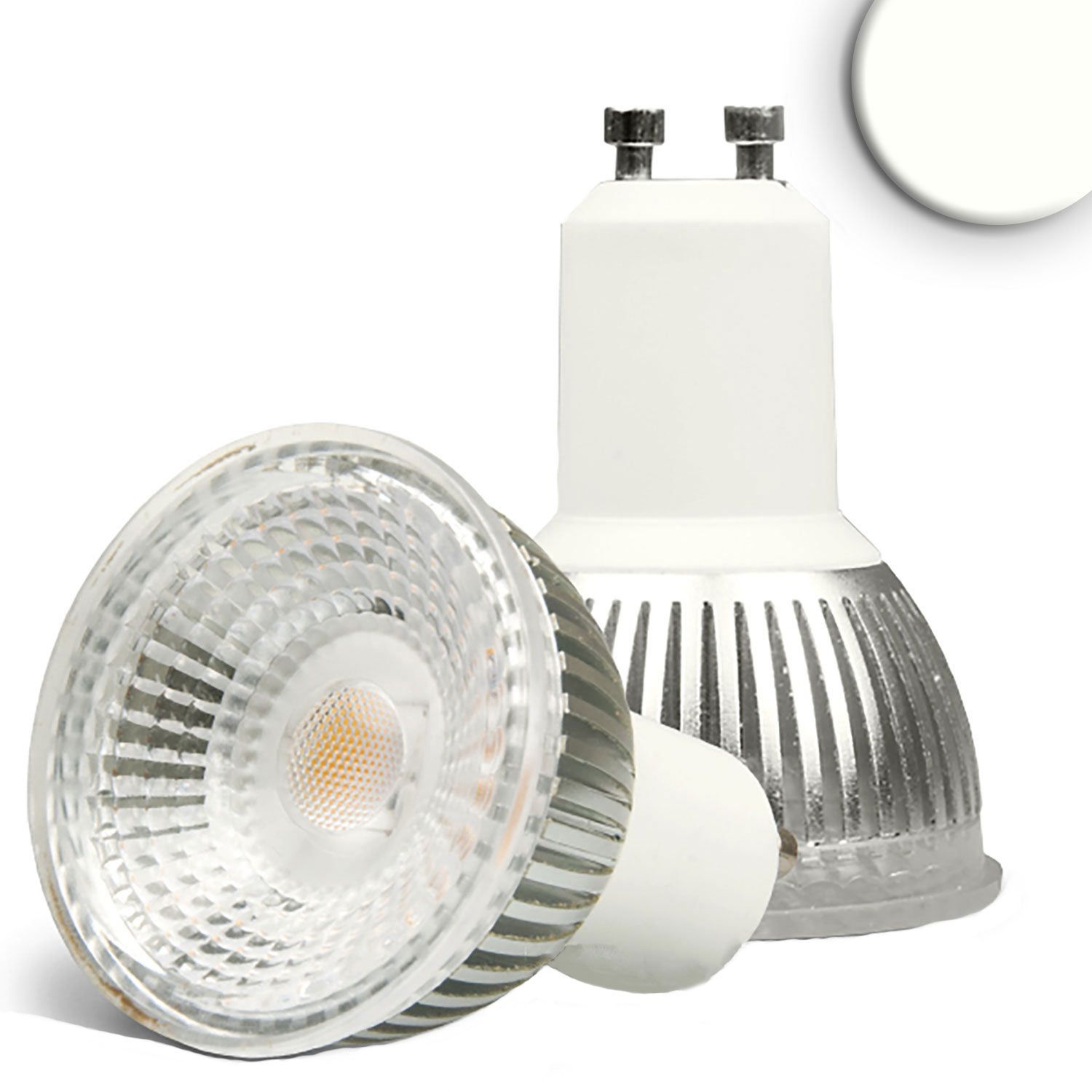 ISOLED GU10 LED Strahler 6W GLAS-COB, 70°, neutralweiß, dimmbar - 1