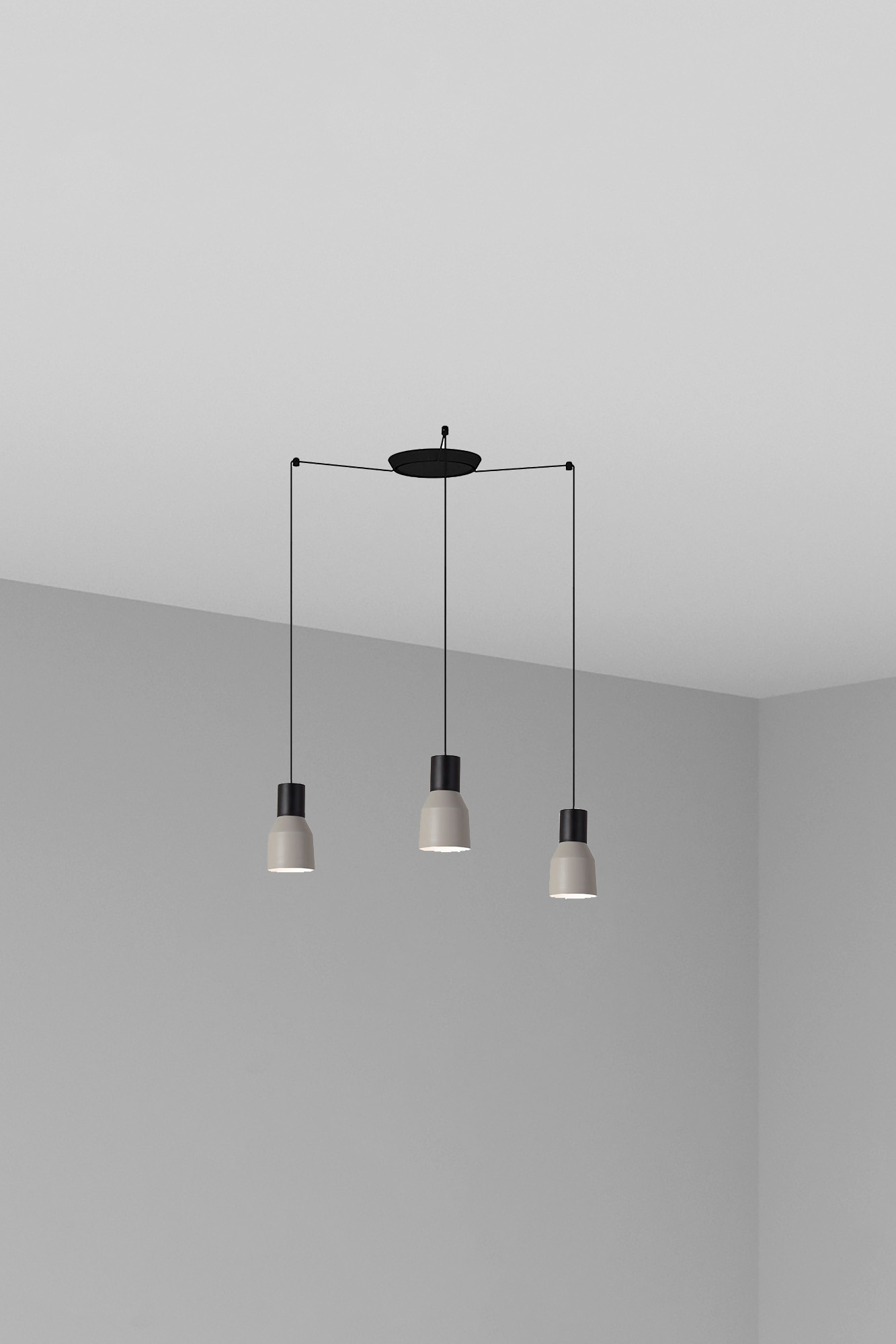 Faro KOMBO 120 3L Grau Pendelleuchte Faro KOMBO 120 3L Grau Pendelleuchte - 1
