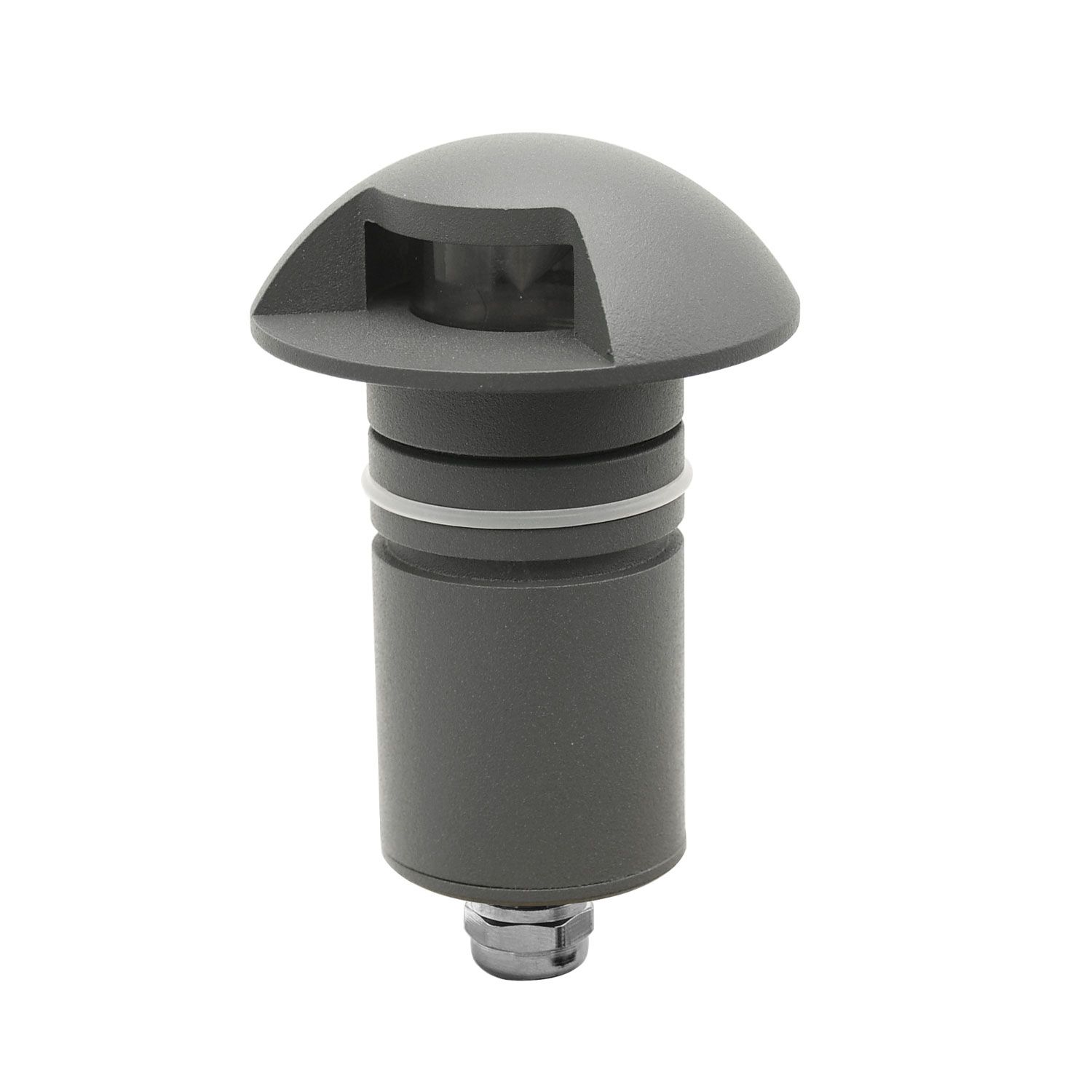 ISOLED LED Bodeneinbaustrahler, rund 1SIDE 60mm, schwarz, 12-24V, IP67, 3W, 60°, warmweiß - 3