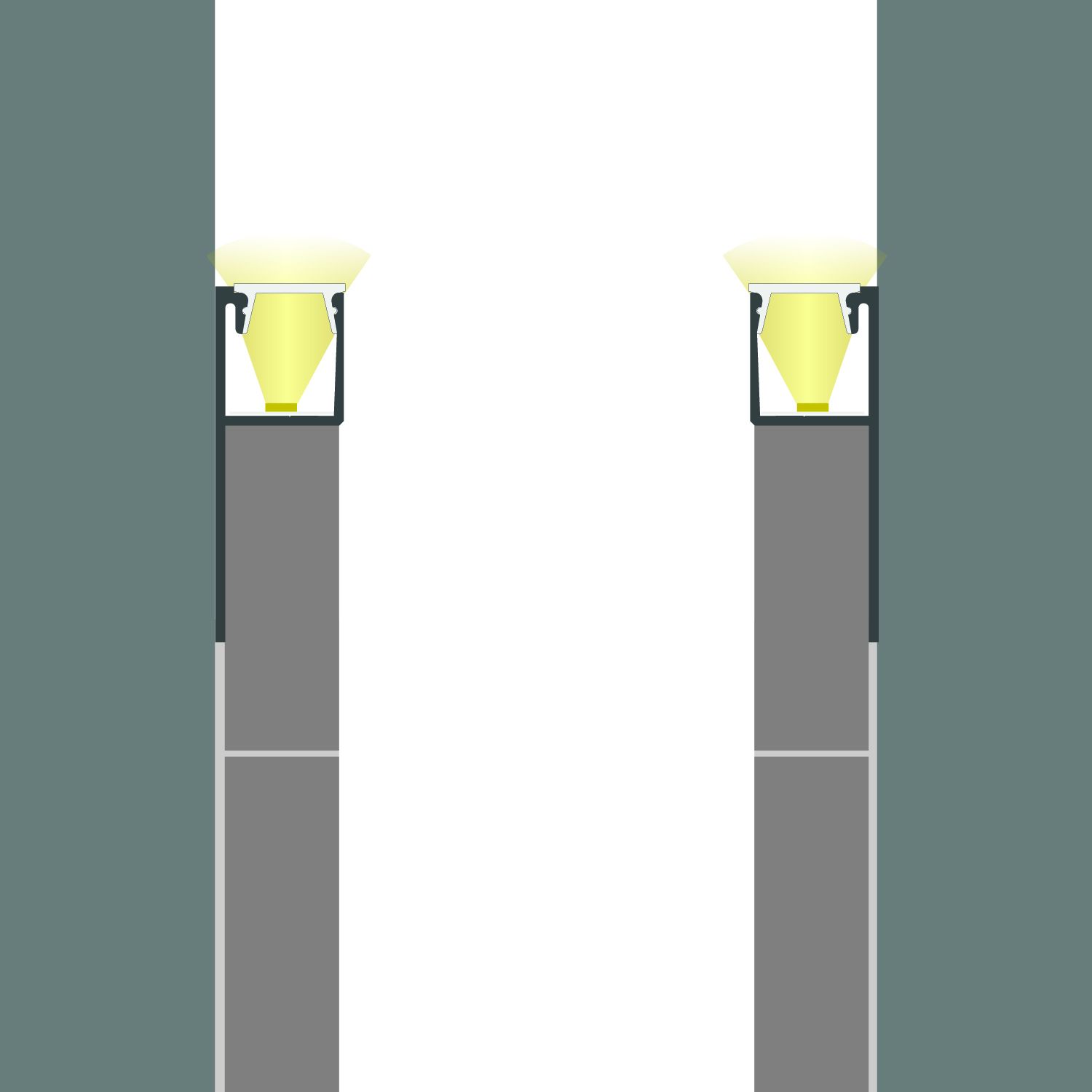 ISOLED LED Fliesenprofil UP10, 250cm - 4