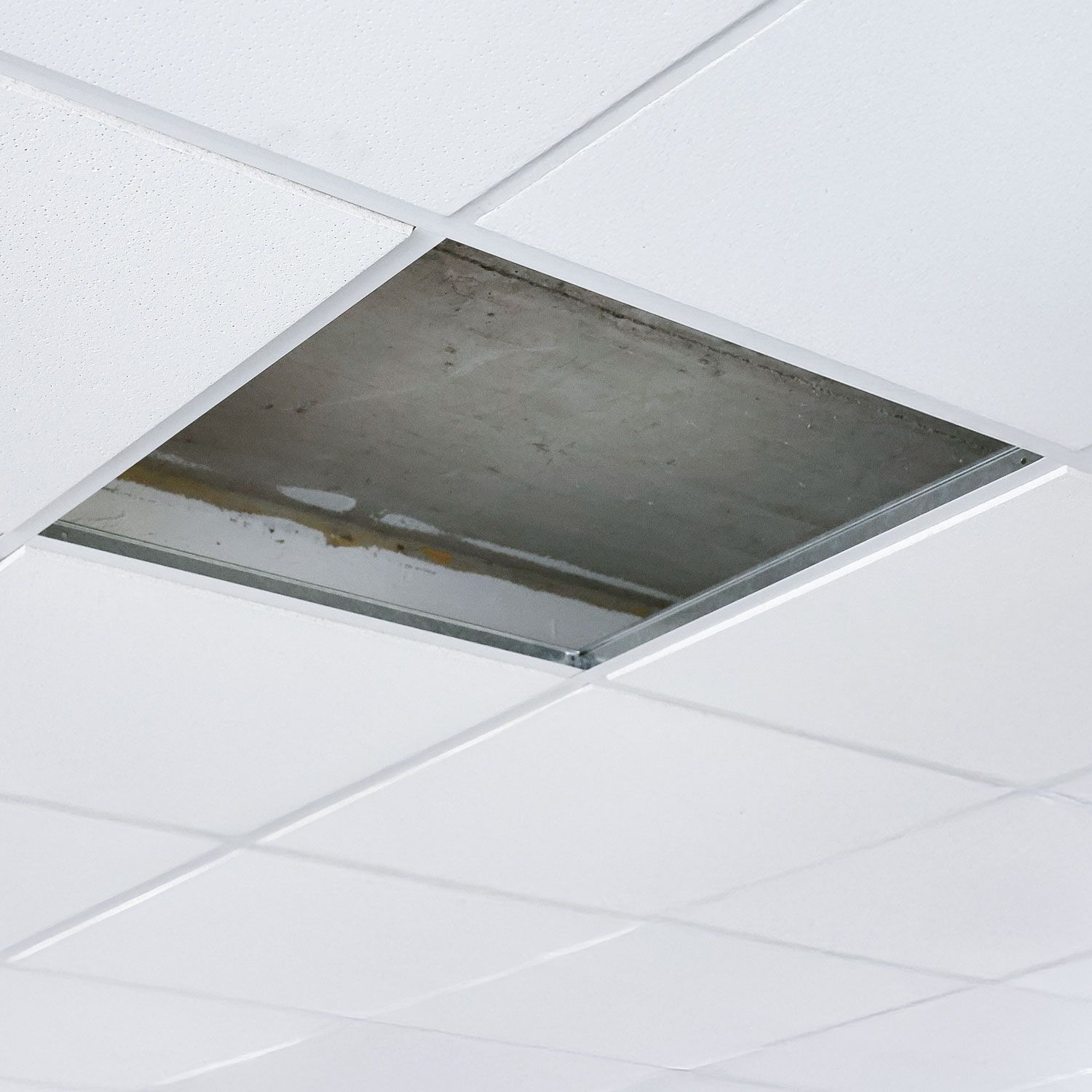 ISOLED Einlegerahmen rückversetzt weiß RAL 9016 für LED Panel 625x625 - 6