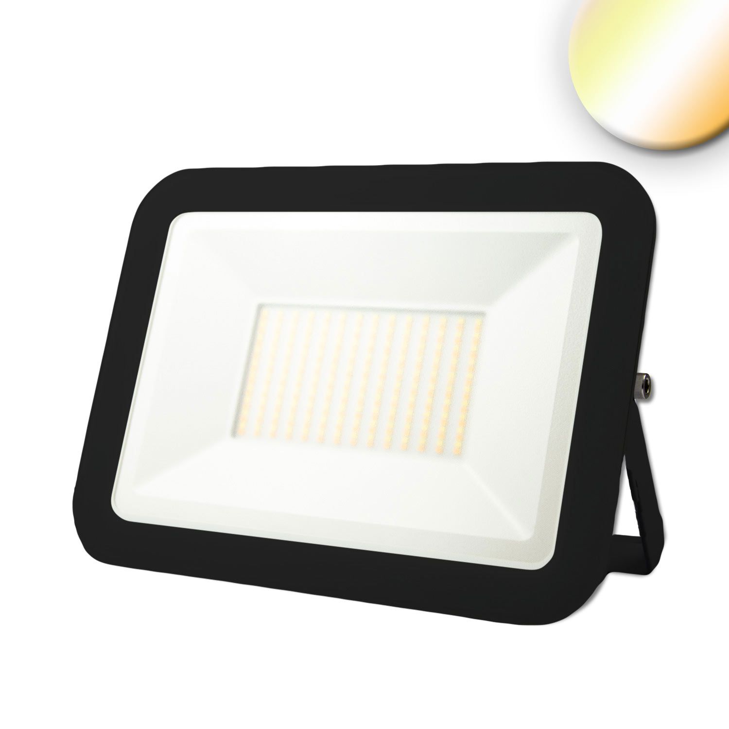 ISOLED LED Fluter Pad 100W, schwarz, 3000-6000K weißdynamisch, 100cm Kabel - 1