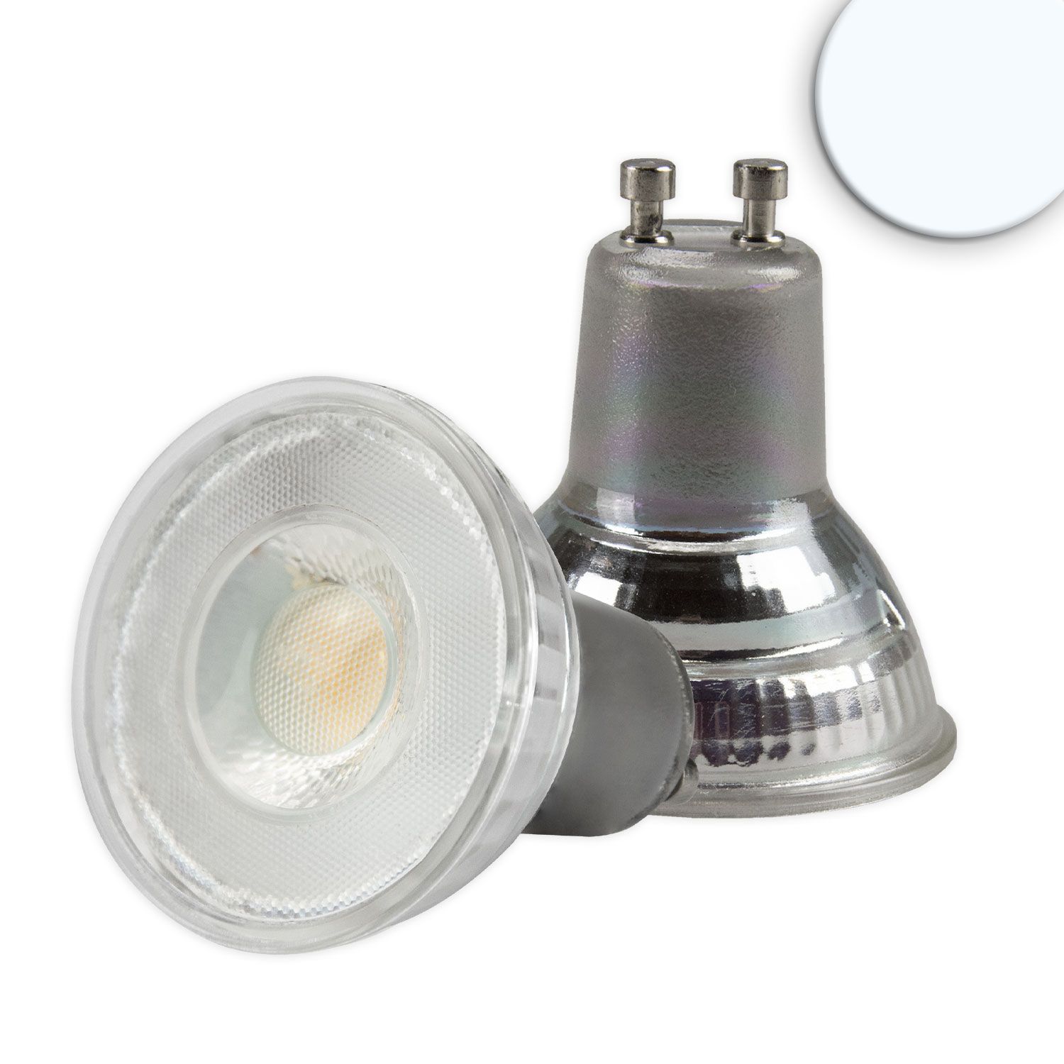 ISOLED GU10 LED Strahler 5W, 45°, prismatisch, kaltweiß, dimmbar, CRI90 - 1
