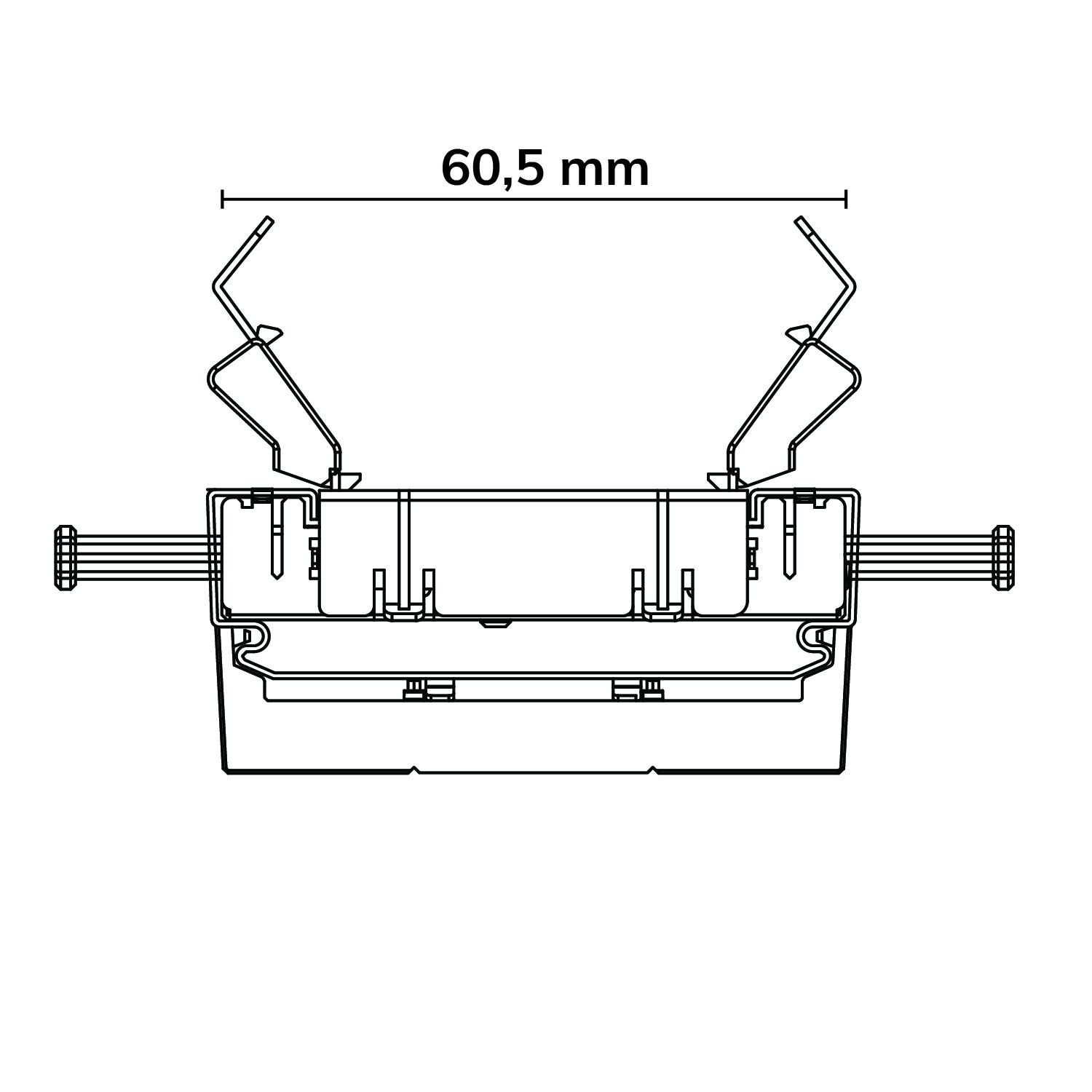 ISOLED FastFix LED Linearsystem R PRO Modul 1472mm, 30-75W, 4000K, 30°, 180lm/W - 5