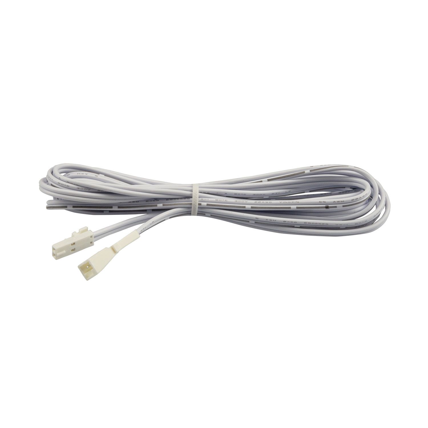 ISOLED MiniAMP Verlängerung male-female, 200cm, 2-polig, weiß, max. 3A - 1