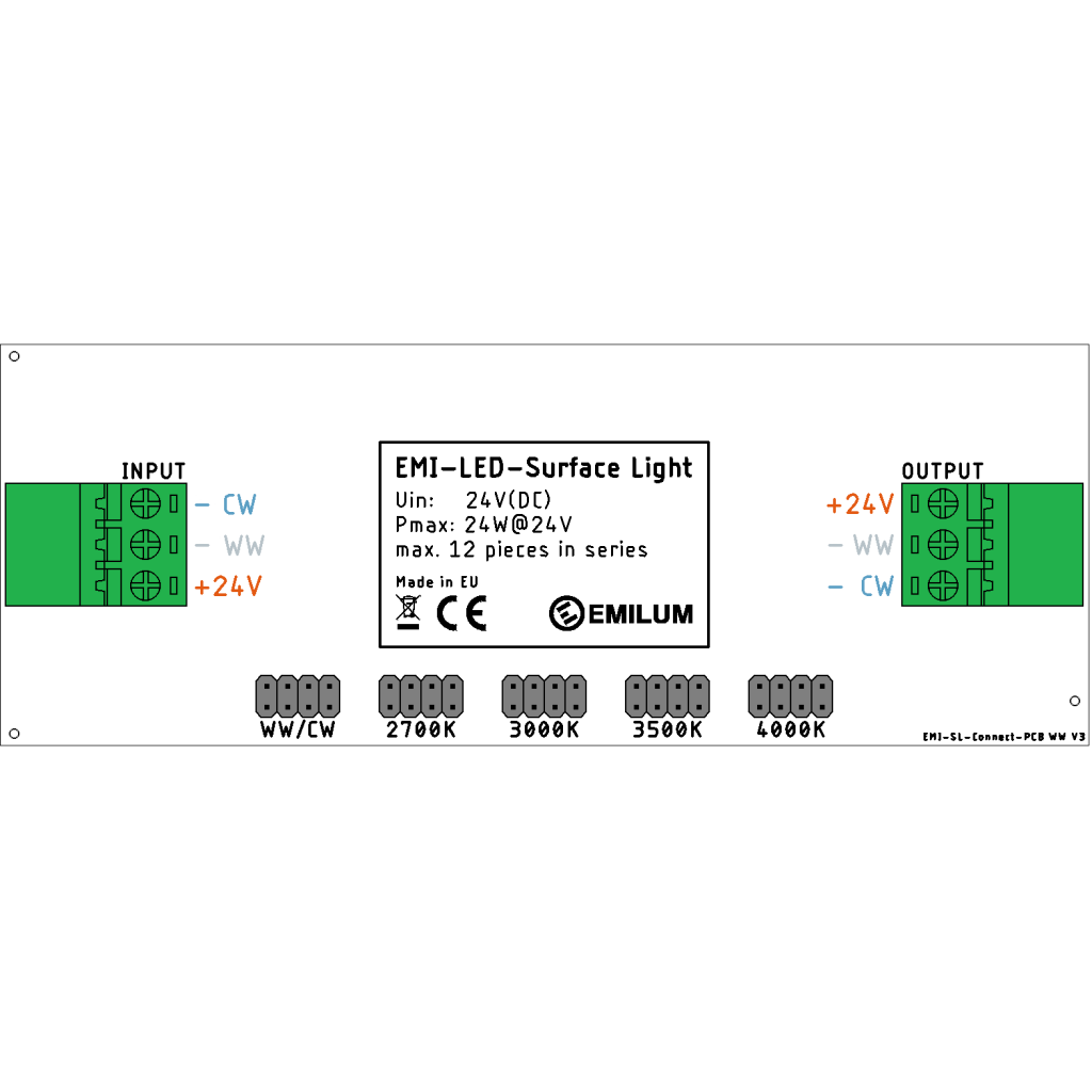 Emilum LED Surface Light 24V, 25W, 2200K_5700K, CCT+, CRI90 - 8
