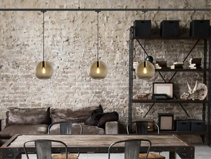 Molto Luce LOON MINI BALL VOLARE (schwarz/amber) - 4