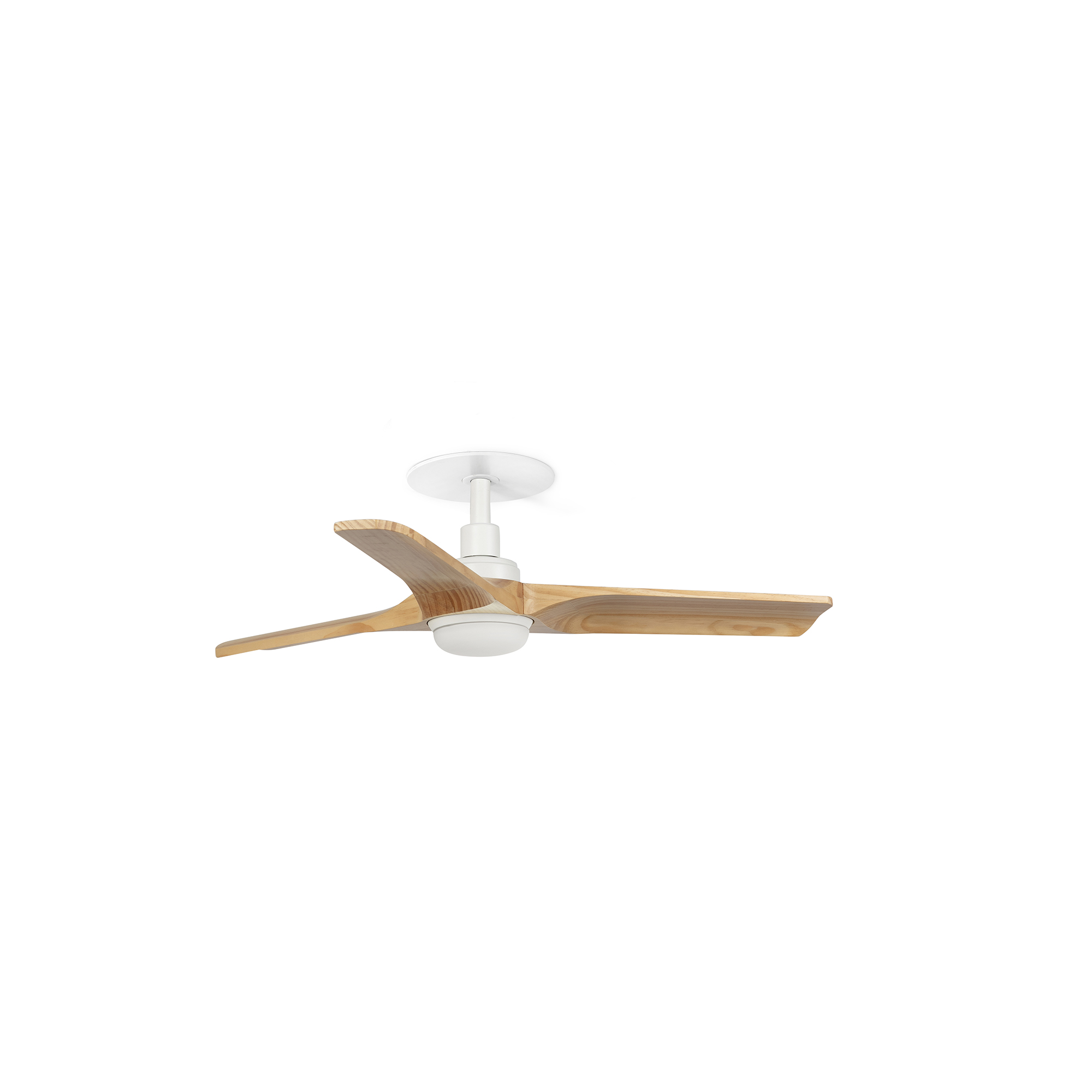 Faro HEYWOOD RECESSED LED S-Gleichstrom-Ventilator weiß/Kiefer 10W SWT - Produktbild 1