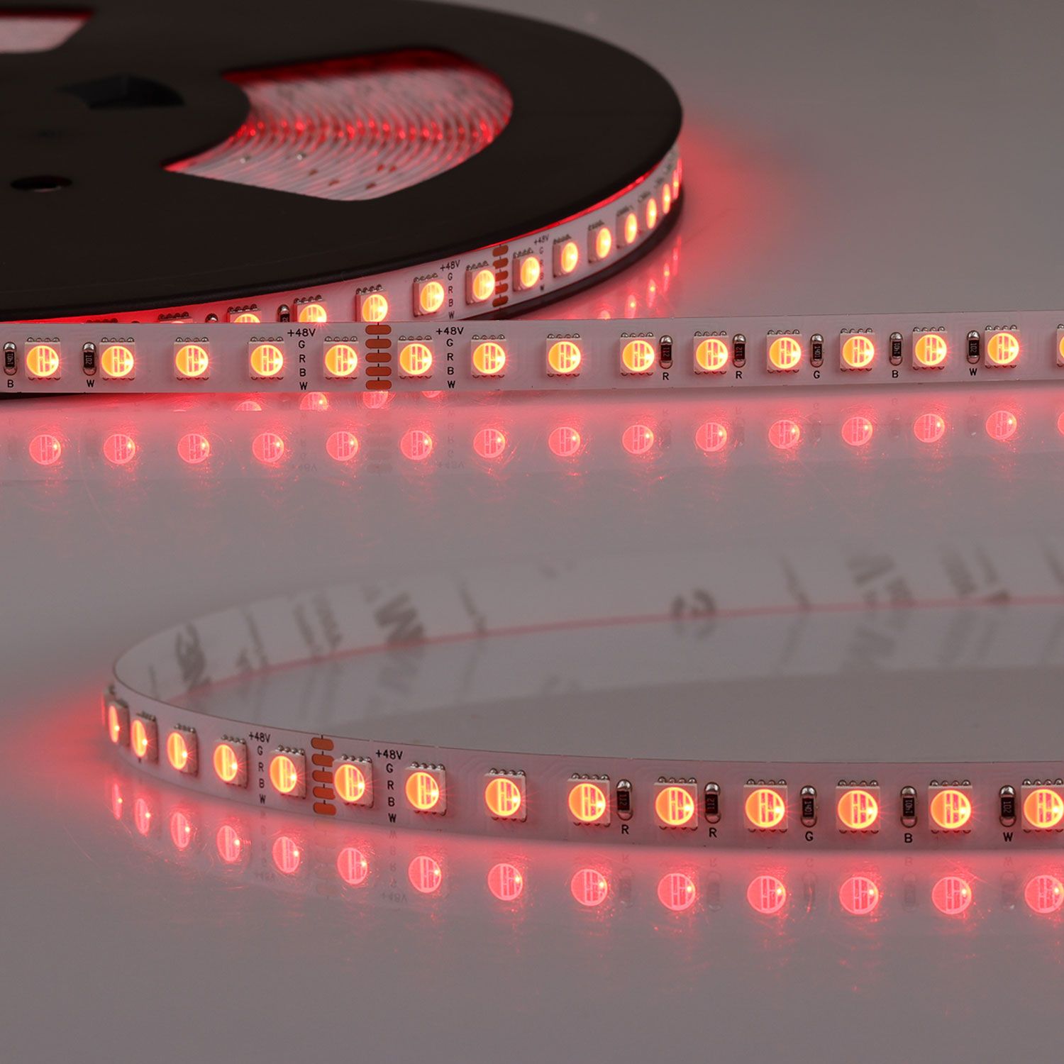 ISOLED LED RGB+WW Flexband, 48V DC, 19W, IP20, 20m Rolle, 96 LED/m - 3
