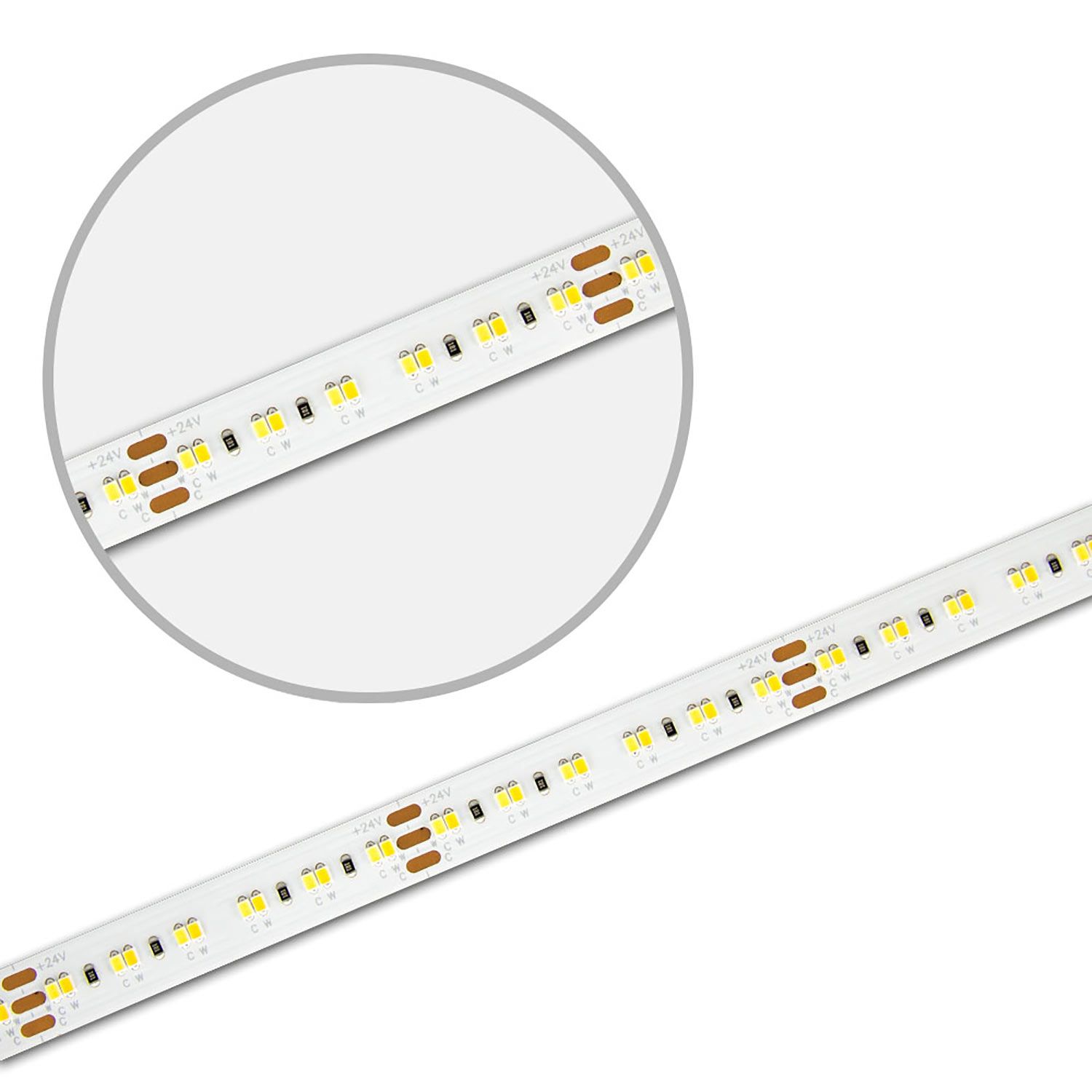 ISOLED LED CRI930/960 Linear10 CCT Flexband, 24V DC, 10W+10W, IP20, 5m Rolle, 240 LED/m - 1