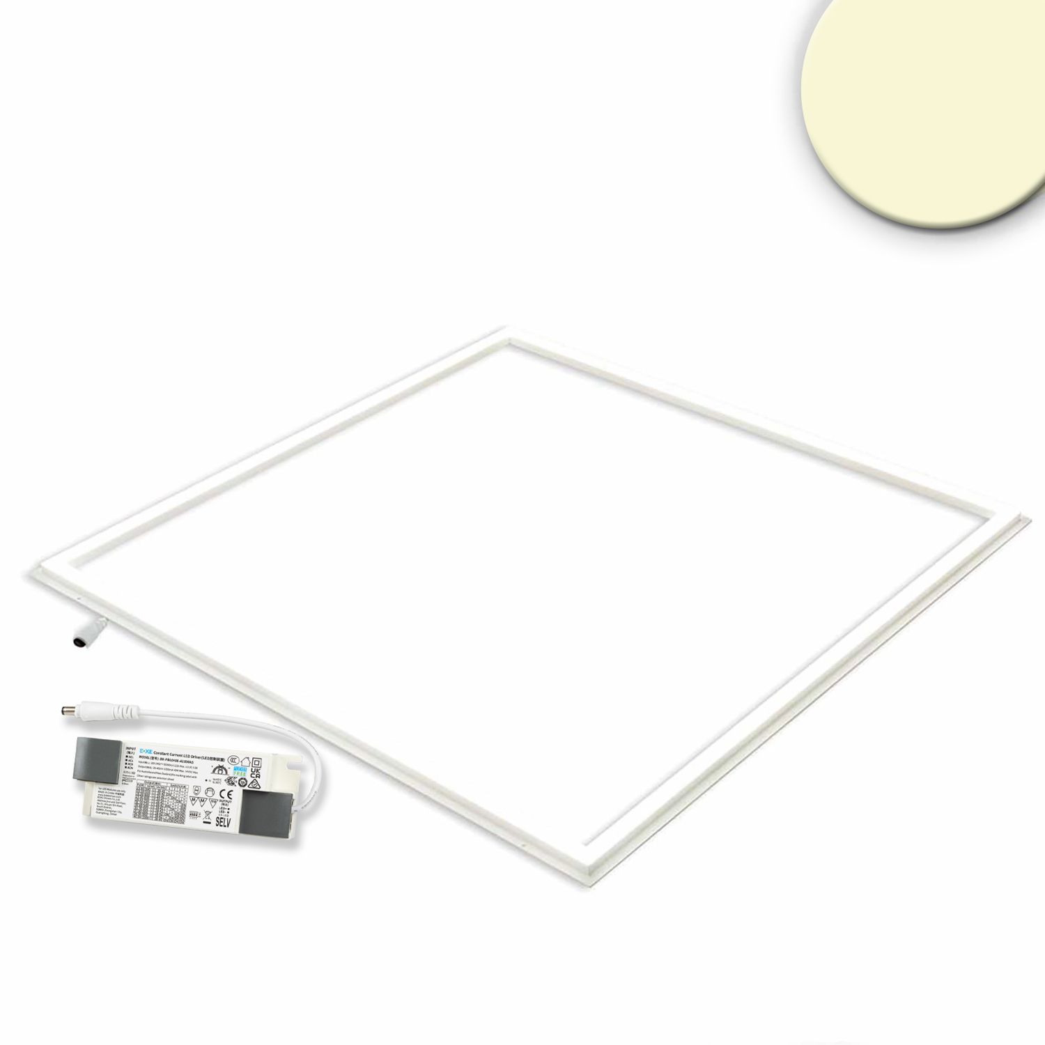 ISOLED LED Panel Frame 600, 40W, warmweiß, PowerSwitch 21-40W - 1