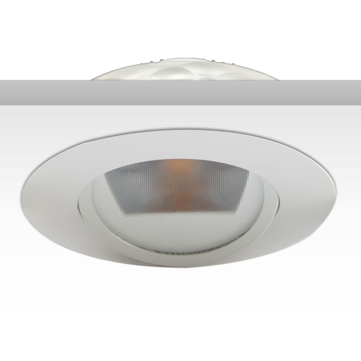 ISOLED LED Einbaustrahler asymmetrisch COB, weiß, 8W, 50°, IP44, rund, warmweiß, dimmbar - 2