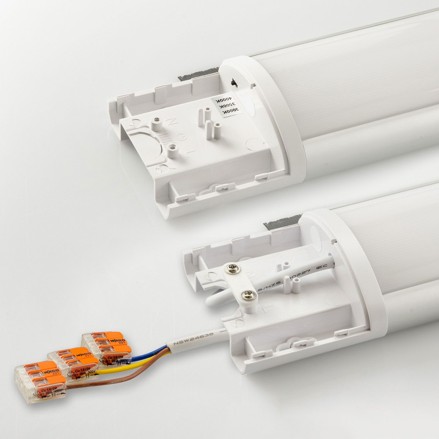 ISOLED LED Aufbauleuchte 60cm, 20W, IP42, Color Switch 3000|3500|4000K - 4