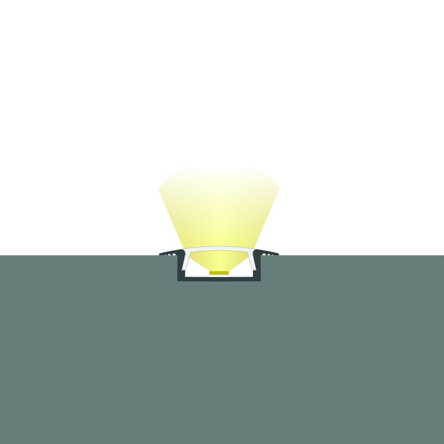 ISOLED LED Einbauprofil MINI-EB V2, eloxiert L: 200cm - 5