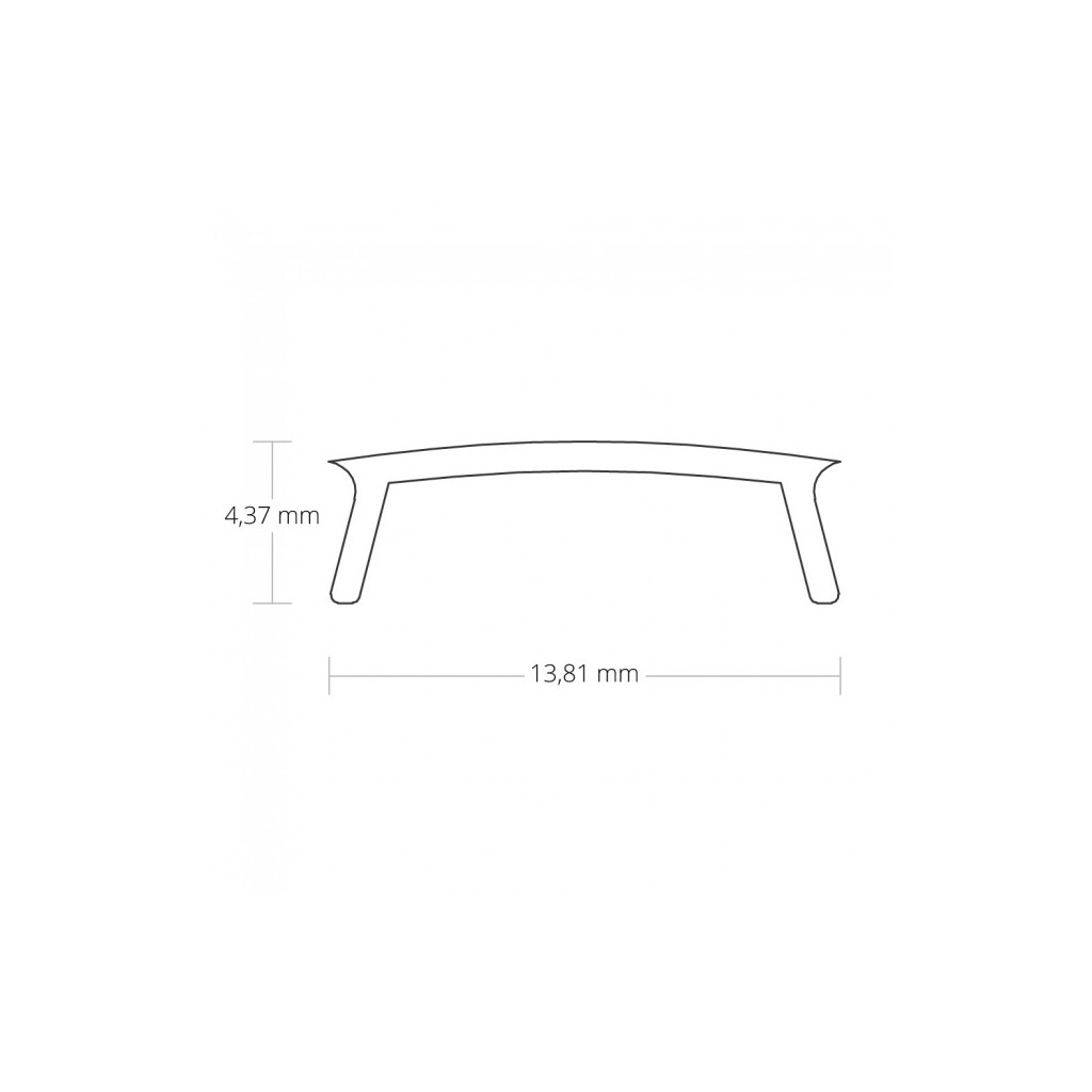 Emilum Cover opal satiniert 200 cm für Profil PL1 PL2 PL3 PL8 - Produktbild 3