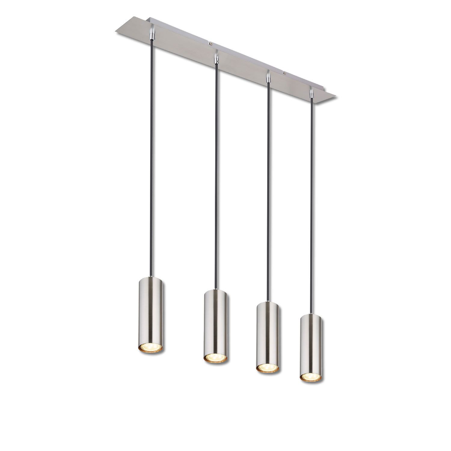 ISOLED Hängeleuchte nickel matt, 4xGU10 Fassung, exkl. Leuchtmittel ISOLED Hängeleuchte nickel matt, 4xGU10 Fassung, exkl. Leuchtmittel - 1