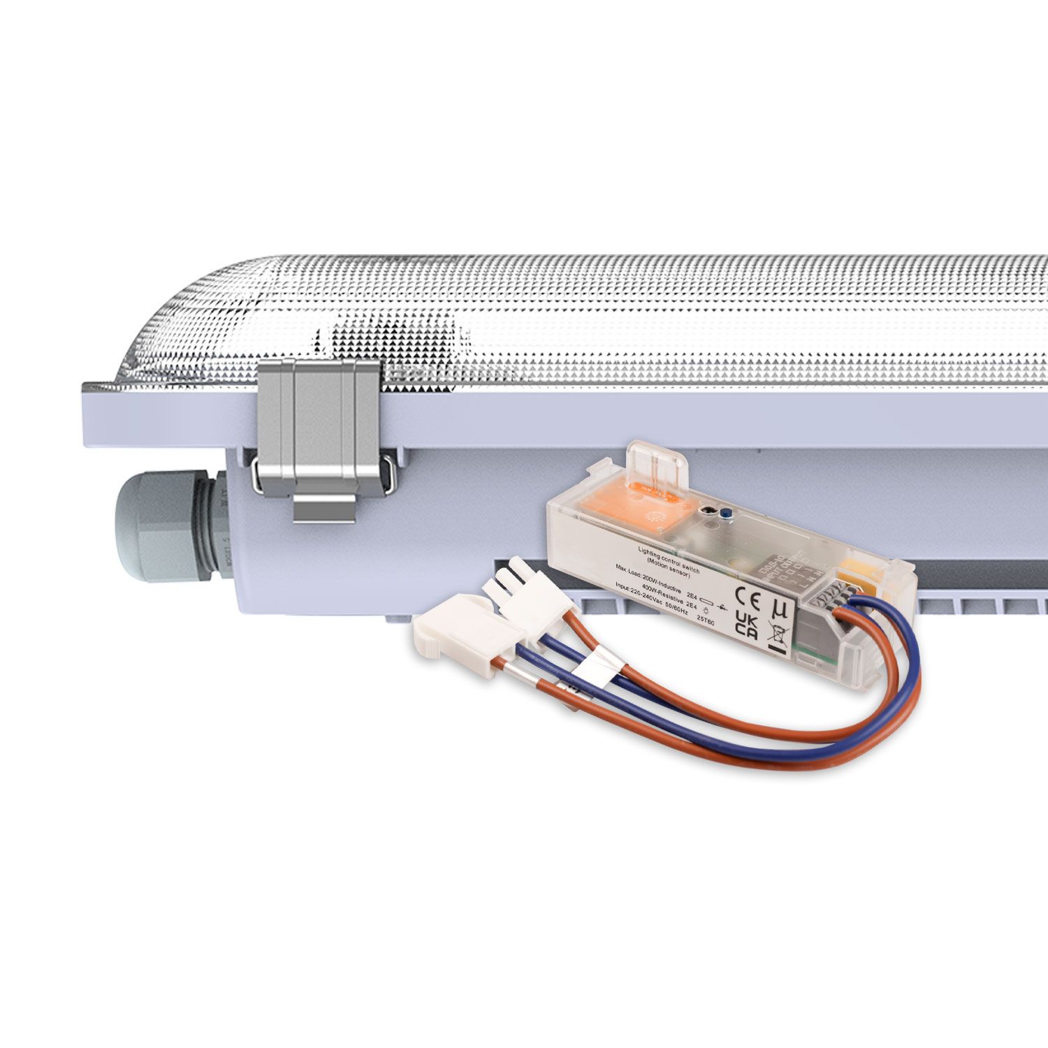 ISOLED LED Wannenleuchte HEQ, 150cm, IP65, HF-Sensor, 35-60W, 160lm/W, 3000|3500|4000K, CRI80, DALI DT6 - 2