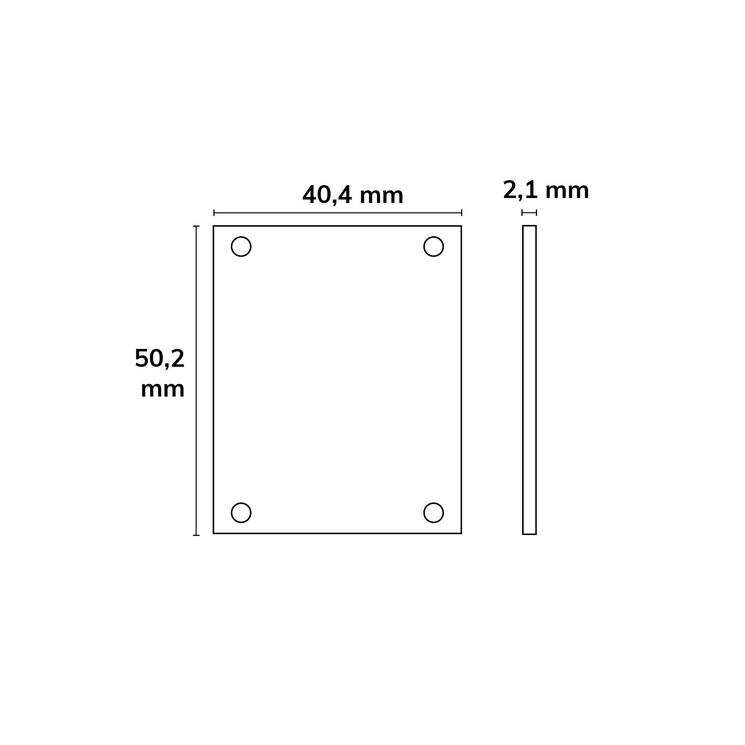 ISOLED Endkappe E69 Alu schwarz für LAMP30 V1+V2, 2 STK, inkl. Schrauben - 2